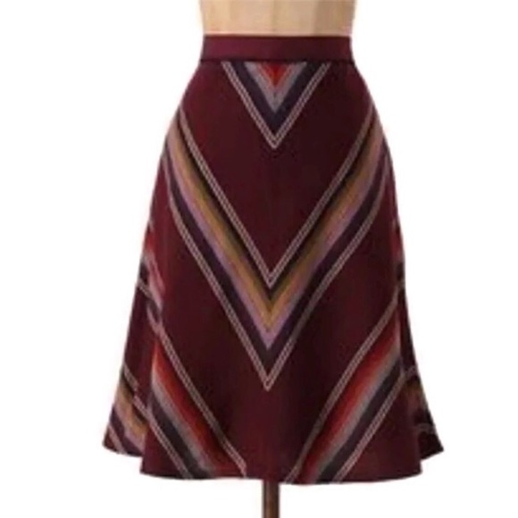 Anthropologie Dresses & Skirts - Edme & Esyllte [Anthro] Chevron Skirt Sz 14